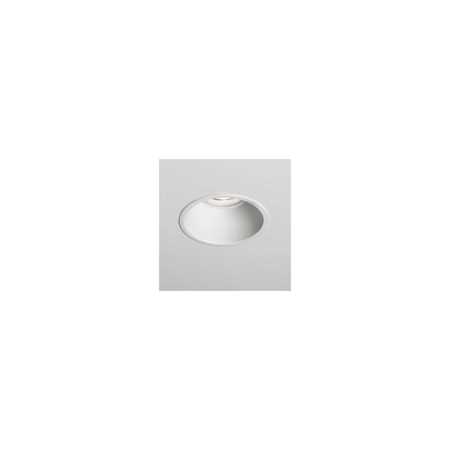 Minima Round Recessed Downlight with LED Interior - Textured White