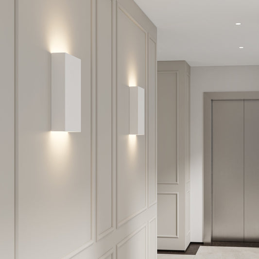 Tile 170 Tall Phase Wall Light in Matt White