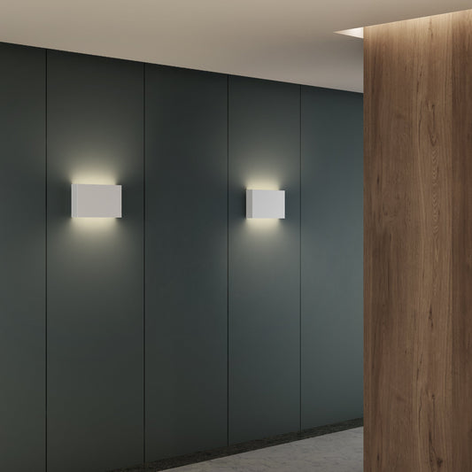 Tile 340 Phase Wall Light in Matt White