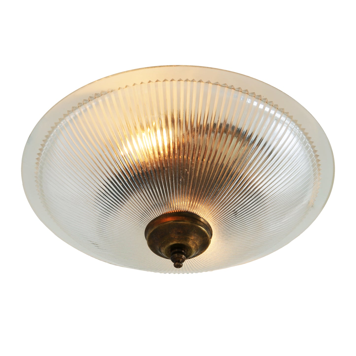 Nicosa Shallow Holophane Flush Ceiling Light