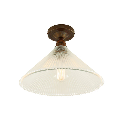 Hanoi Vintage Holophane Flush Ceiling Fitting