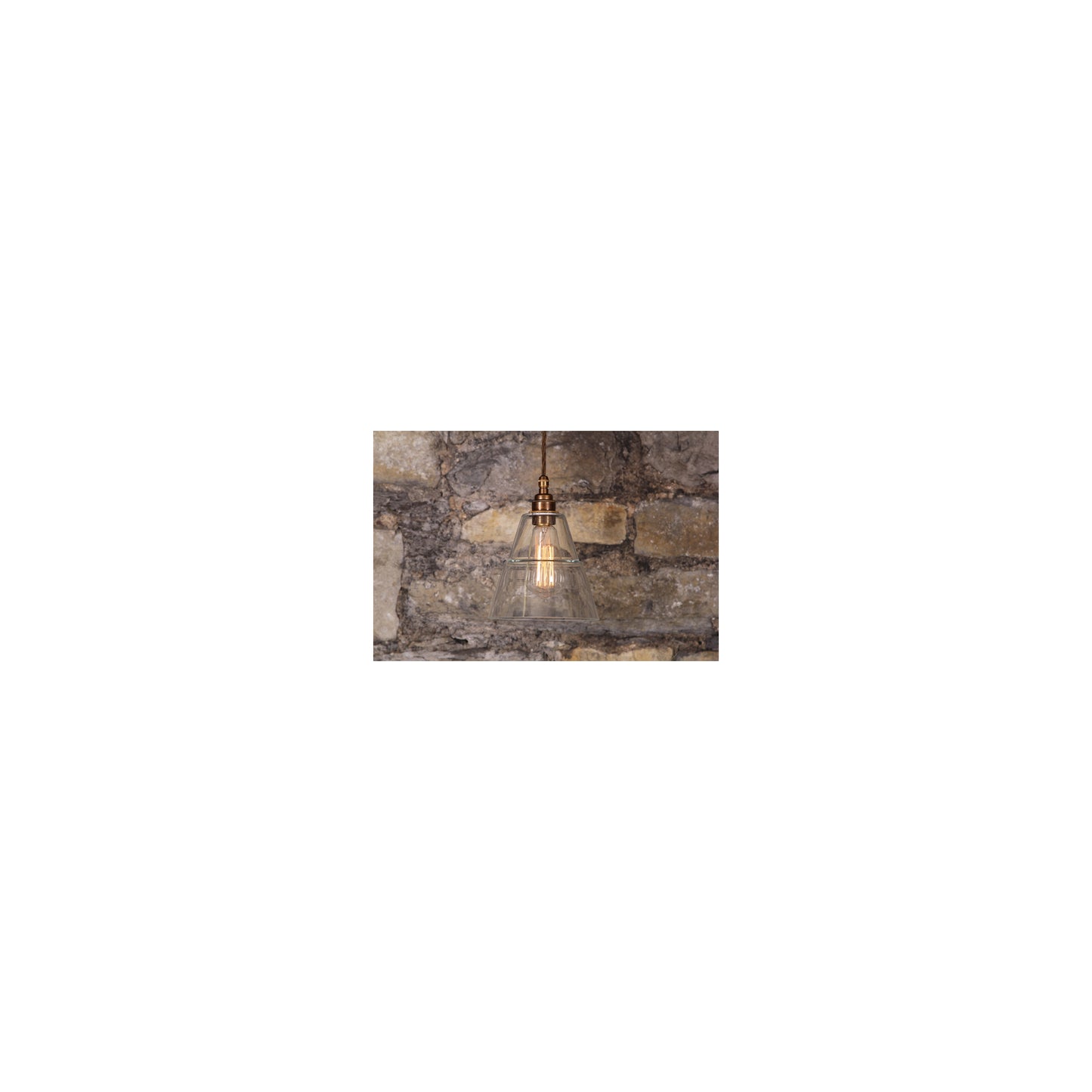 Lyx Adjustable Traditional Pendant with Clear Glass Shade