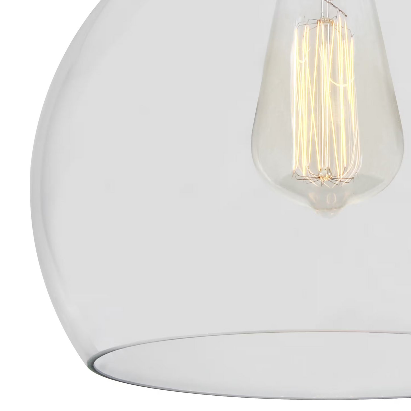 Eden Clear Open Glass Globe Pendant