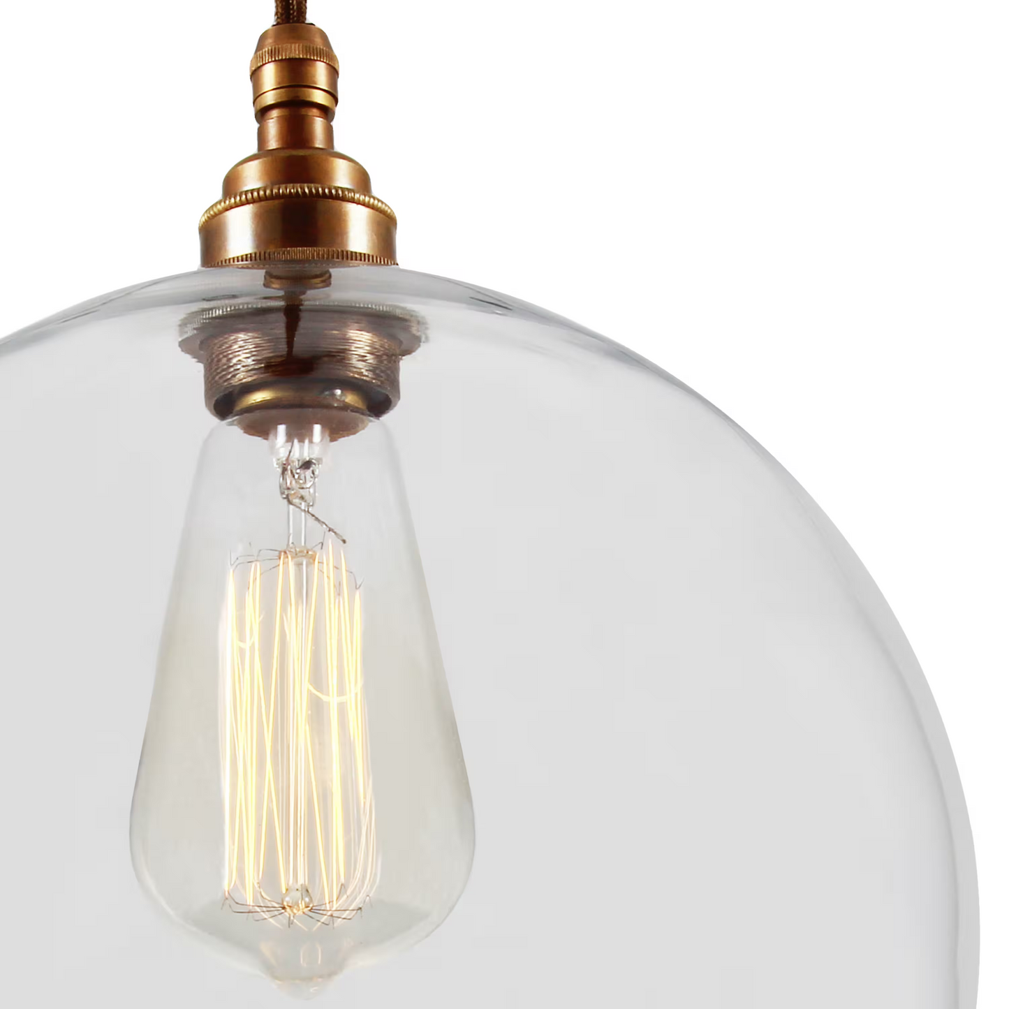 Eden Clear Open Glass Globe Pendant