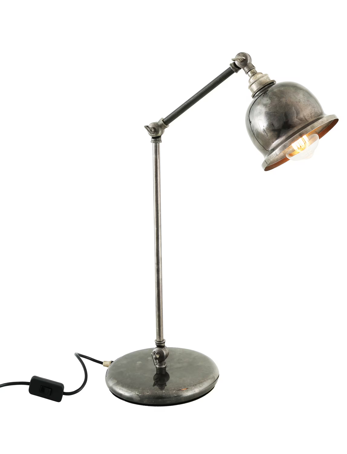 Dale Vintage Brass Bell Shade Table Lamp