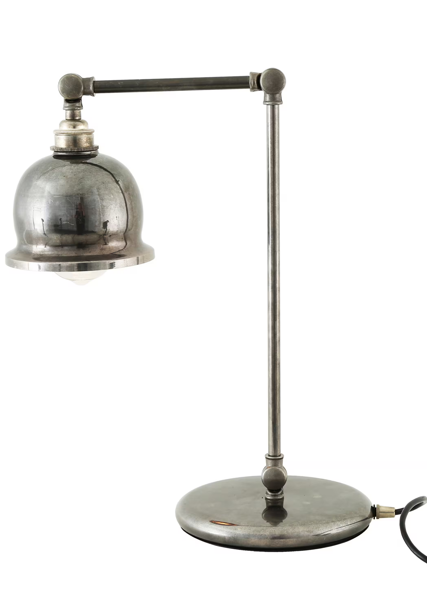 Dale Vintage Brass Bell Shade Table Lamp