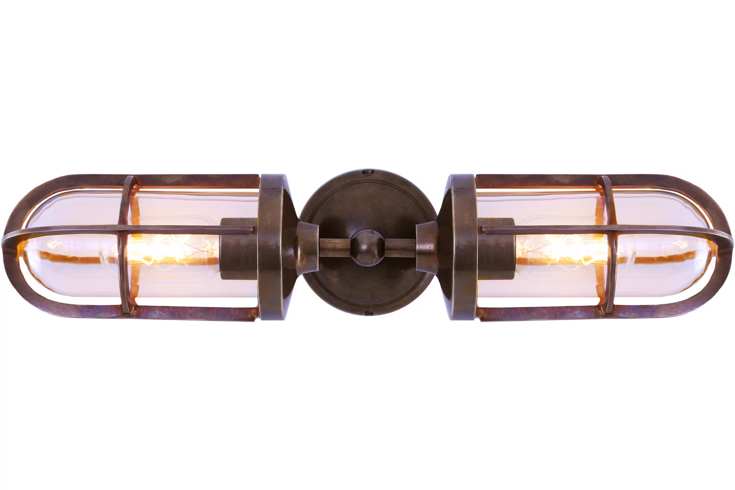 Clayton Double Well Glass Wall Light