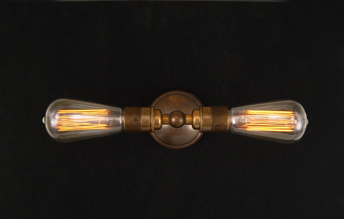 Mullan Lighting Lome Vintage Double Bare Bulb Wall Sconce