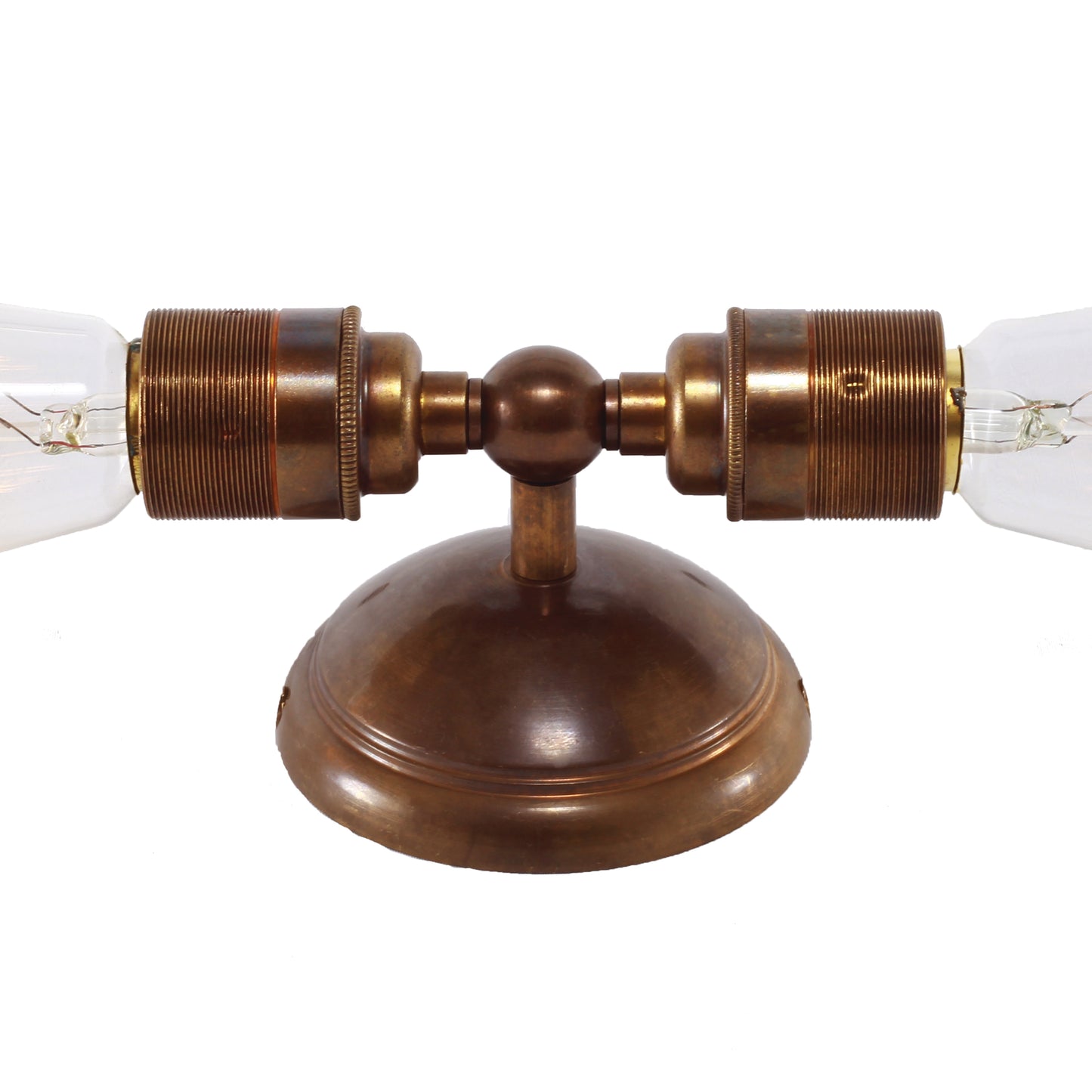 Mullan Lighting Lome Vintage Double Bare Bulb Wall Sconce