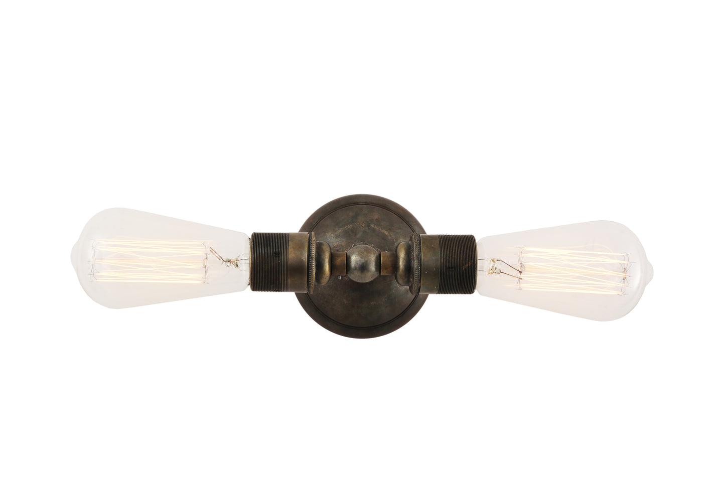 Mullan Lighting Lome Vintage Double Bare Bulb Wall Sconce