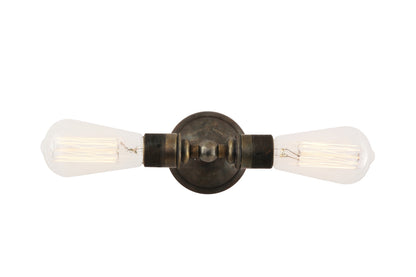 Mullan Lighting Lome Vintage Double Bare Bulb Wall Sconce