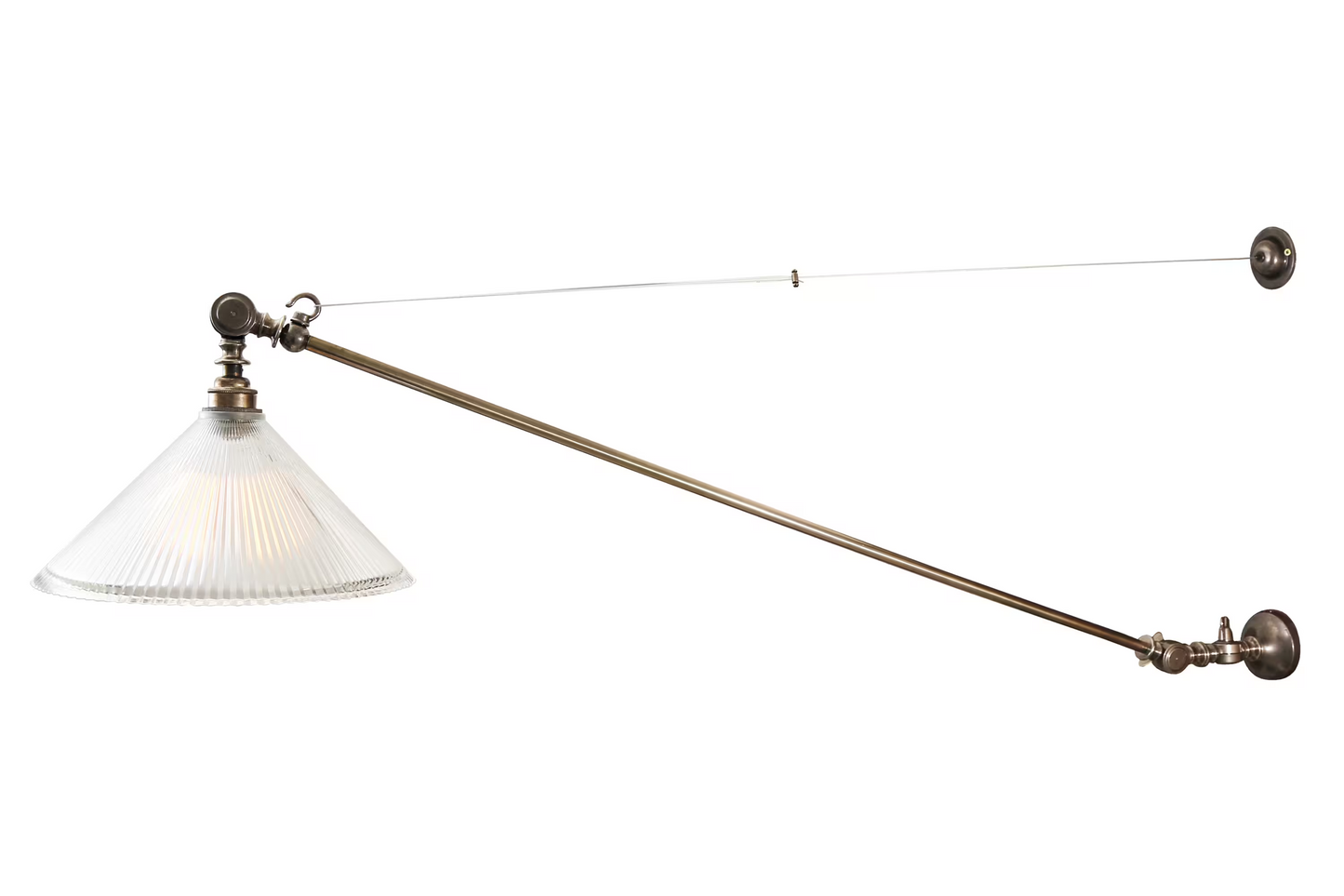 Nyx Adjustable Coolie Glass Wall Light