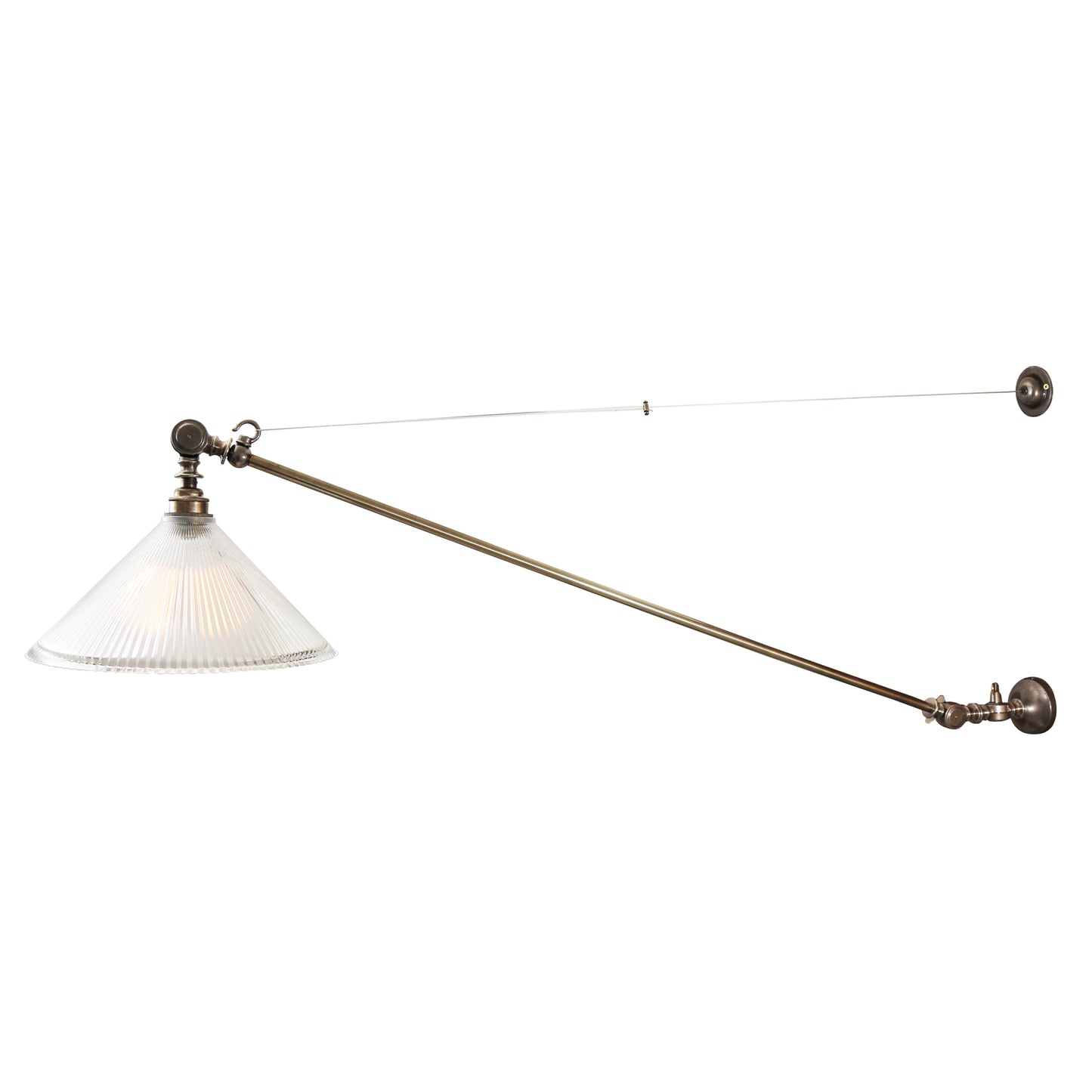 Nyx Adjustable Coolie Glass Wall Light