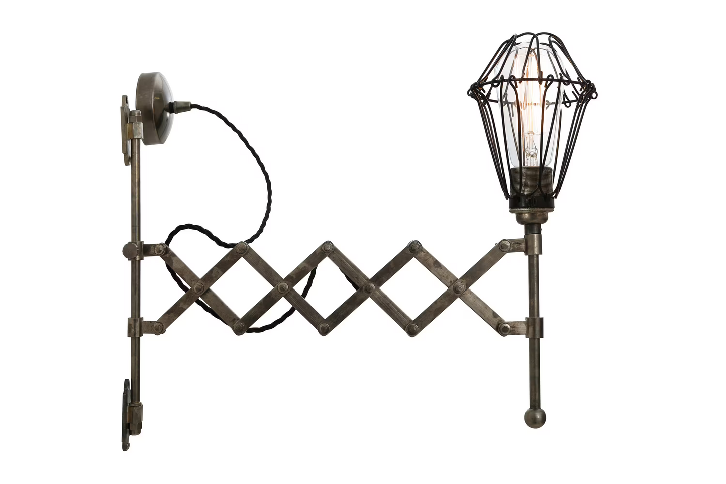 Lonn Adjustable Scissor Cage Wall Light
