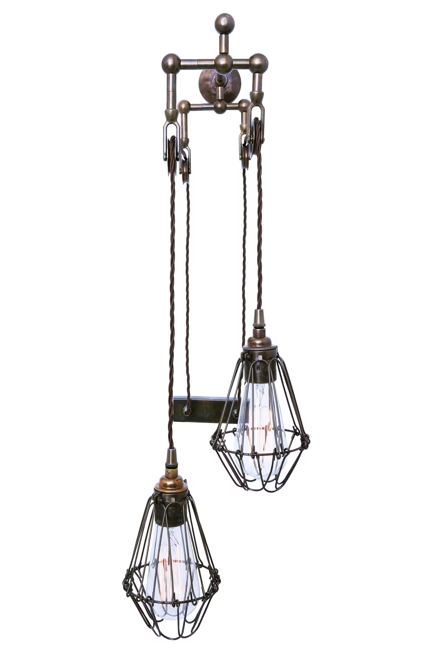Maxum Double Pulley Wall Light