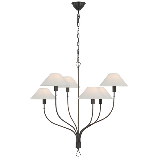 Visual Comfort Griffin Large Staggered Tail Chandelier