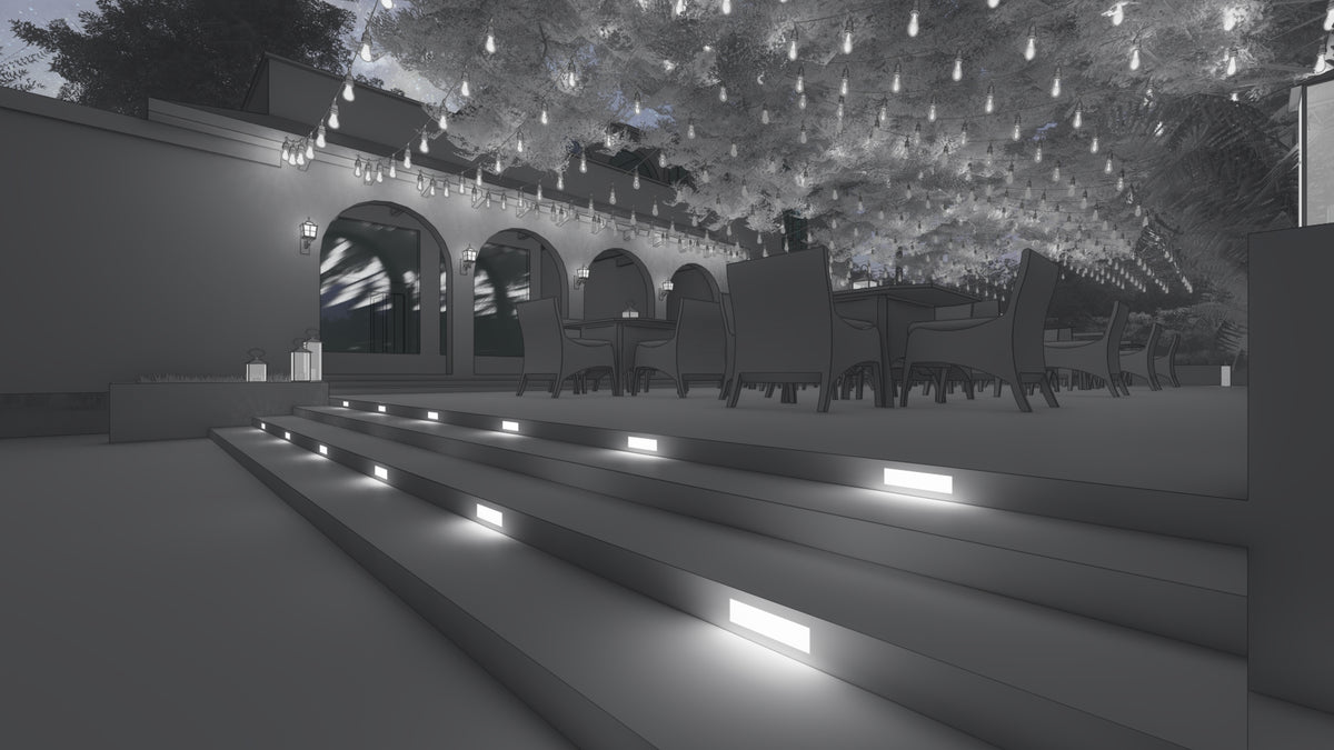 Architectural path and step lighting