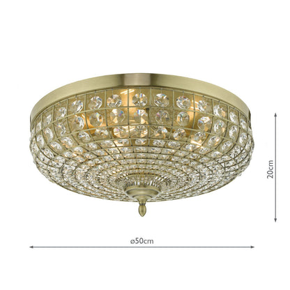 Dar Asmara Flush-Mount Ceiling Light