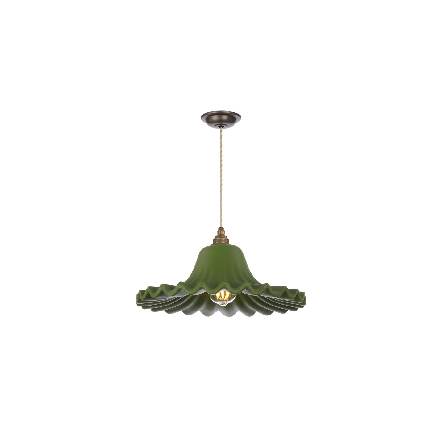 Astrid 1-Light Pendant in Antique Brass