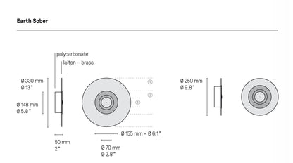 CVL Luminaires Earth Wall Light