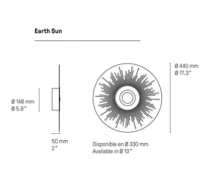 CVL Luminaires Earth Decorative Wall Light