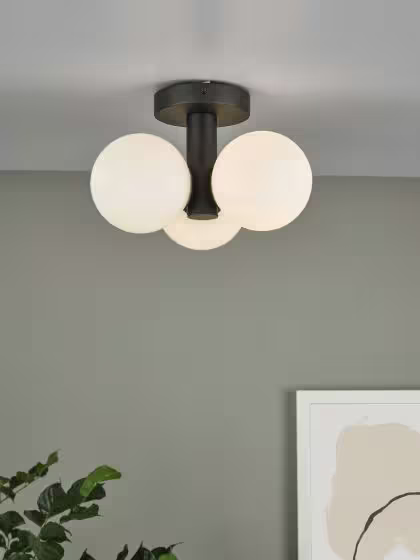 Blake 3-Light Bathroom Semi Flush