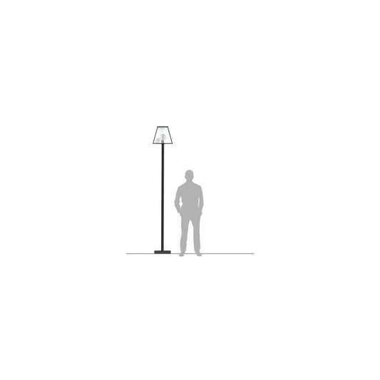 Contemporary lamp post in galvanised steel 2.7m