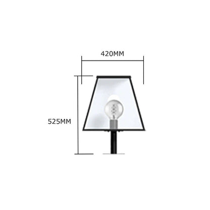 Contemporary Pier Light In Galvanised Steel 0.53M