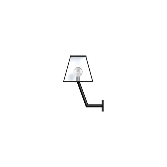 Contemporary wall light with angled bracket 0.78m
