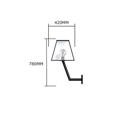 Contemporary Wall Light With Angled Bracket 0.78M
