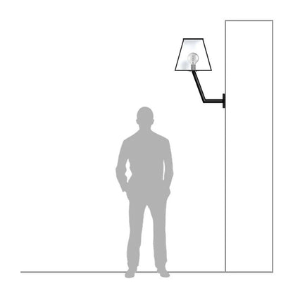 Contemporary Wall Light With Angled Bracket 0.78M