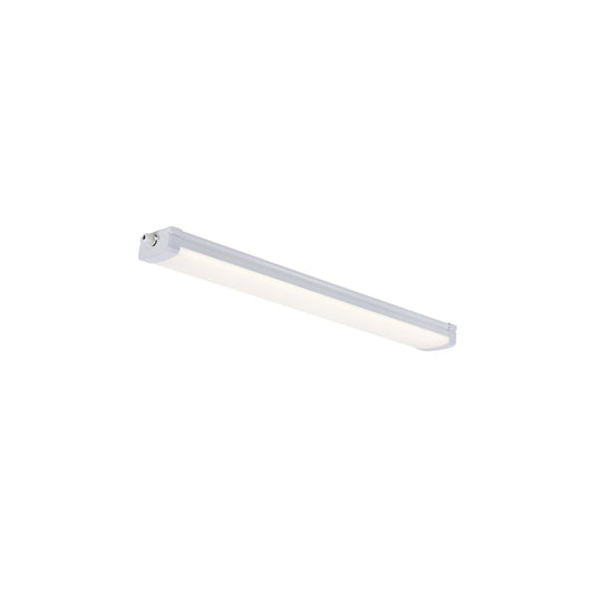 Burbank 90 Sensor Batten Light Fitting in White
