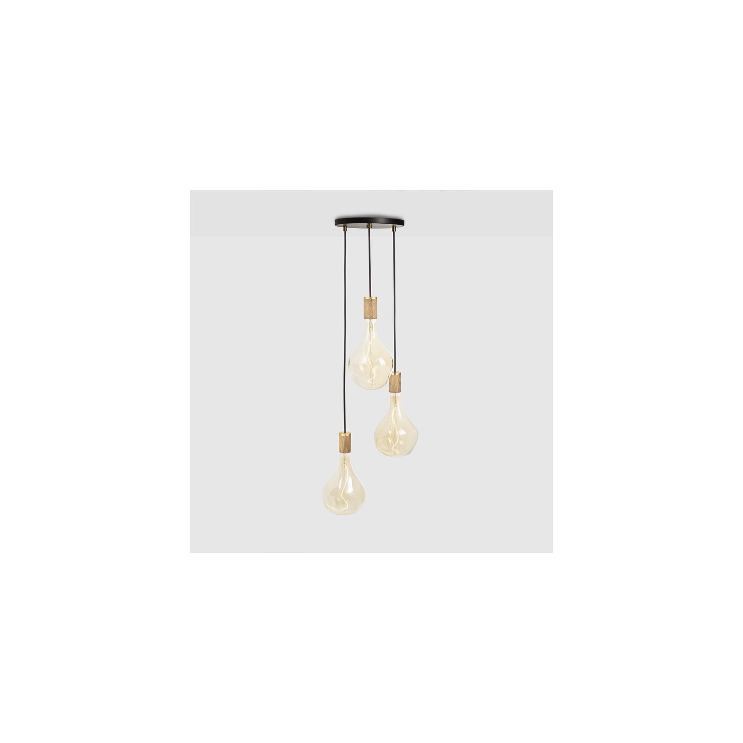 Triple Voronoi II Pendant with White Canopy