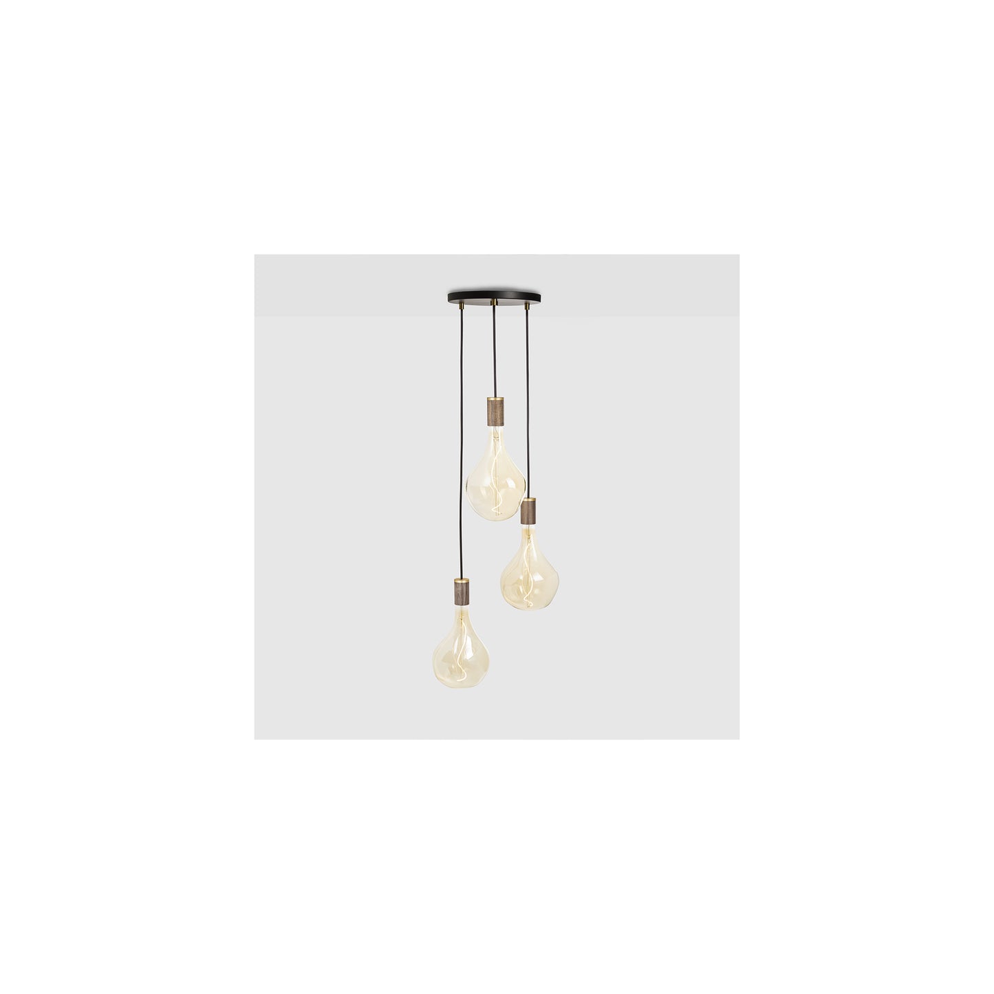 Triple Voronoi II Pendant with White Canopy