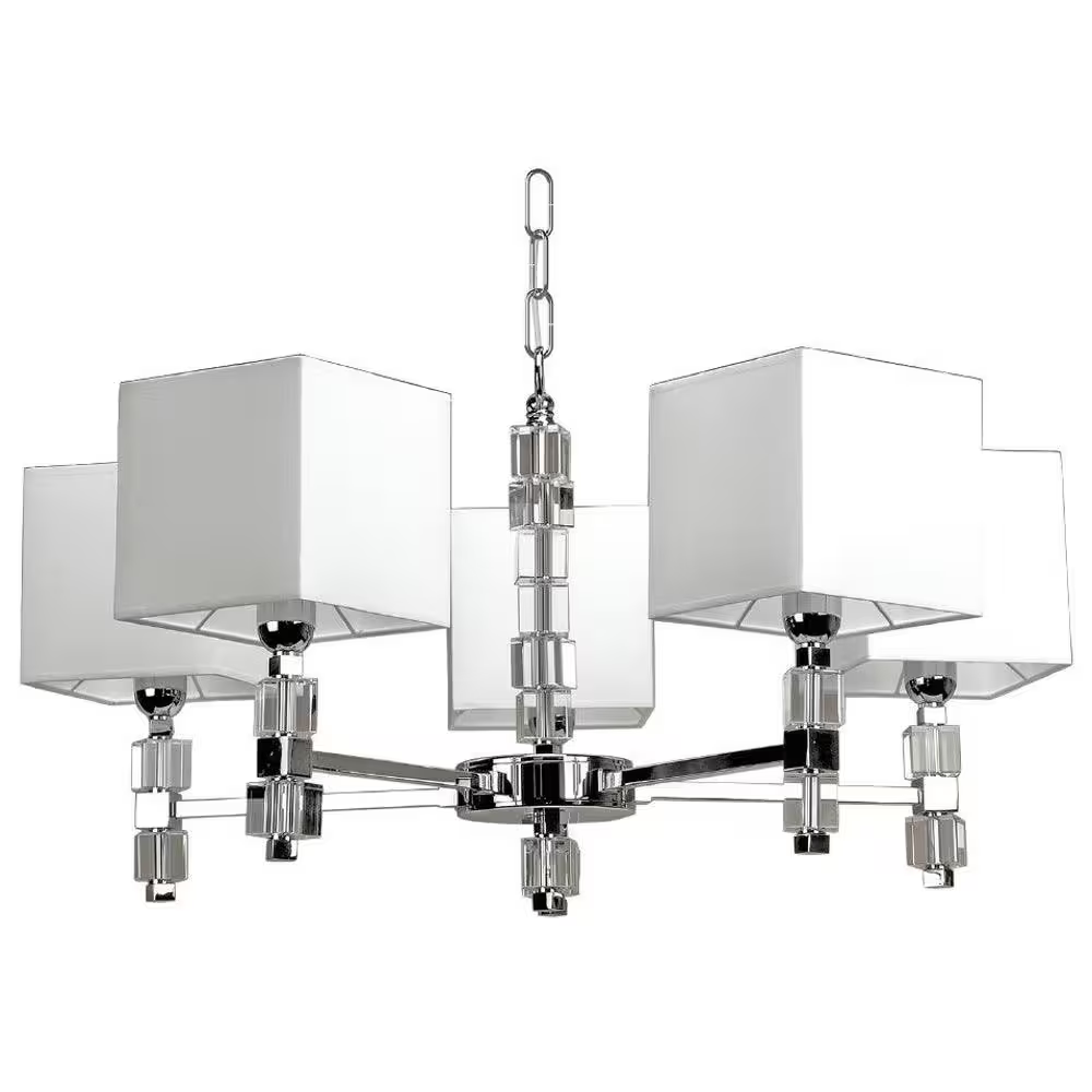 Blocks Five-Light Chandelier