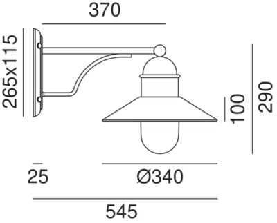 Il Fanale Borgo Outdoor Wall Light