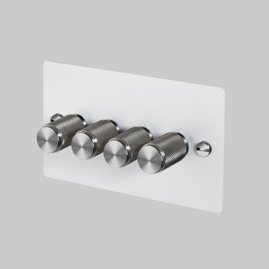 Buster and Punch 4G Cross Knurl Dimmer Switch