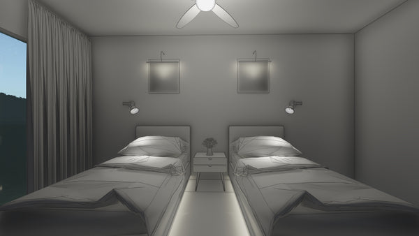 Coastal shared bedroom