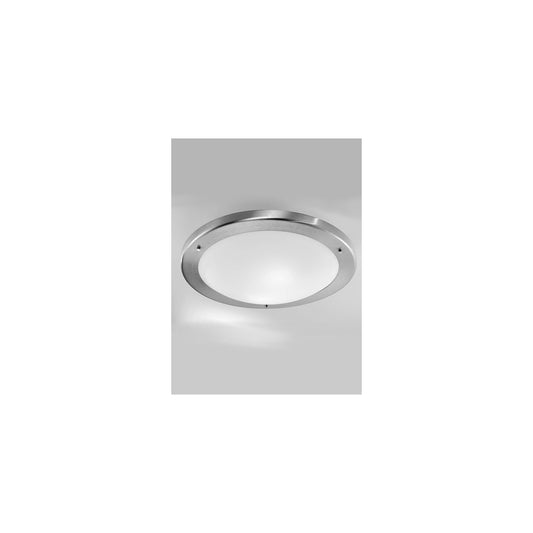 410mm Circular Flush Mount in Satin Nickel