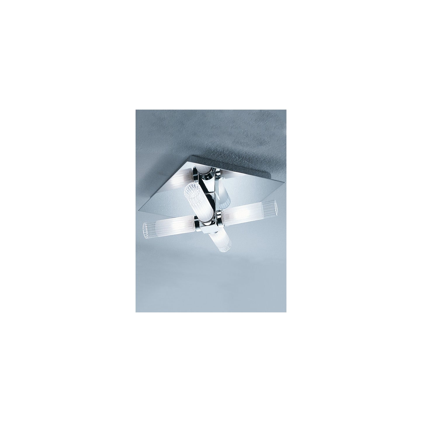 240mm Square Flush Mount IP44 in Chrome