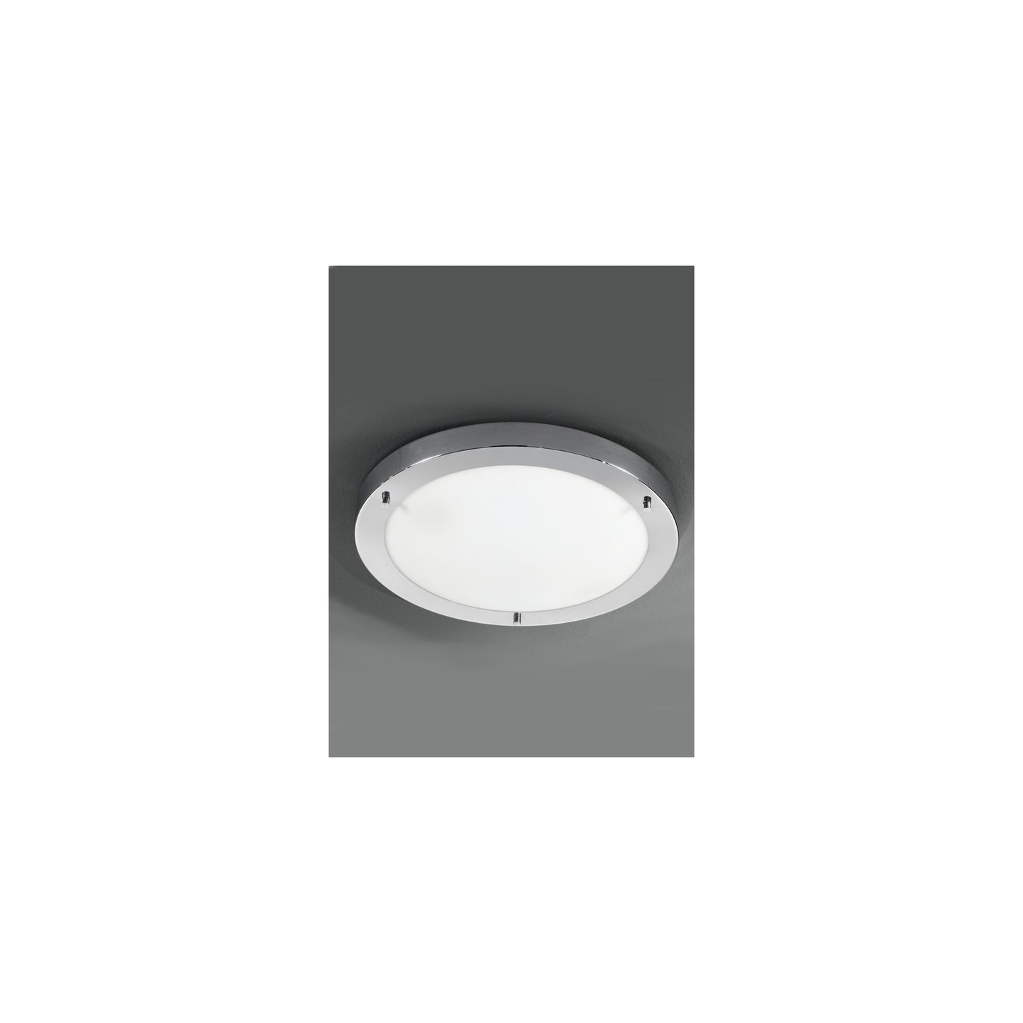 410mm Circular Flush Mount IP44 in Chrome