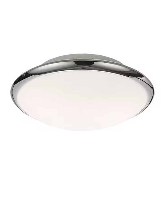 330mm Bathroom Flush Mount IP44 in Chrome