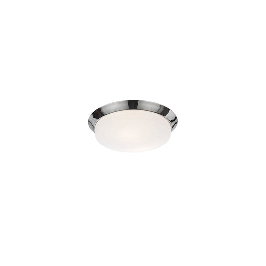 330mm Bathroom Flush Mount IP44 in Chrome