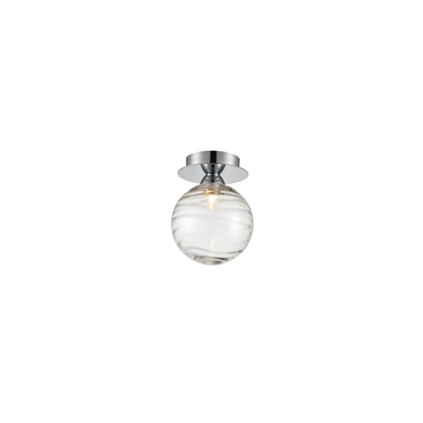 Compact Ceiling Fitting IP44 in Chrome