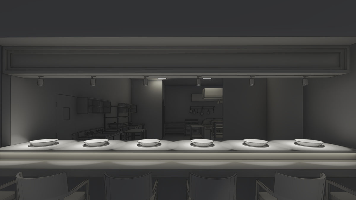 Chef station accent lighting