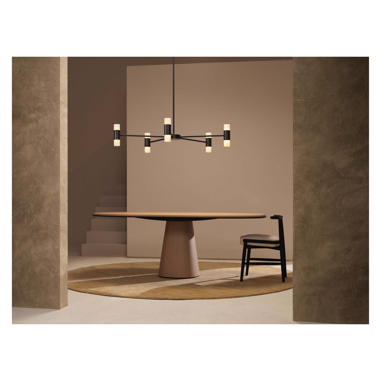 Roma LED Pendant with Alabaster