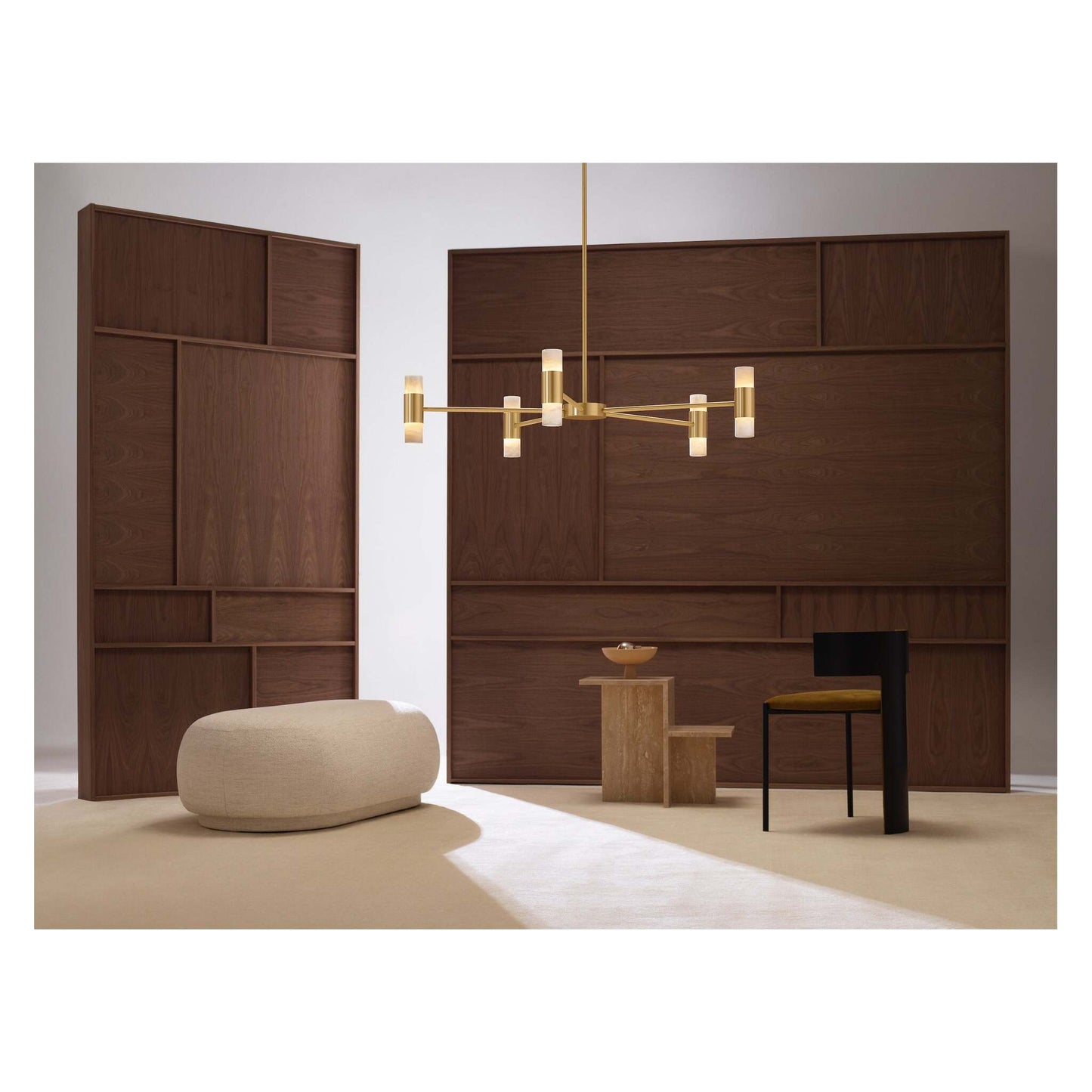 Roma LED Pendant with Alabaster