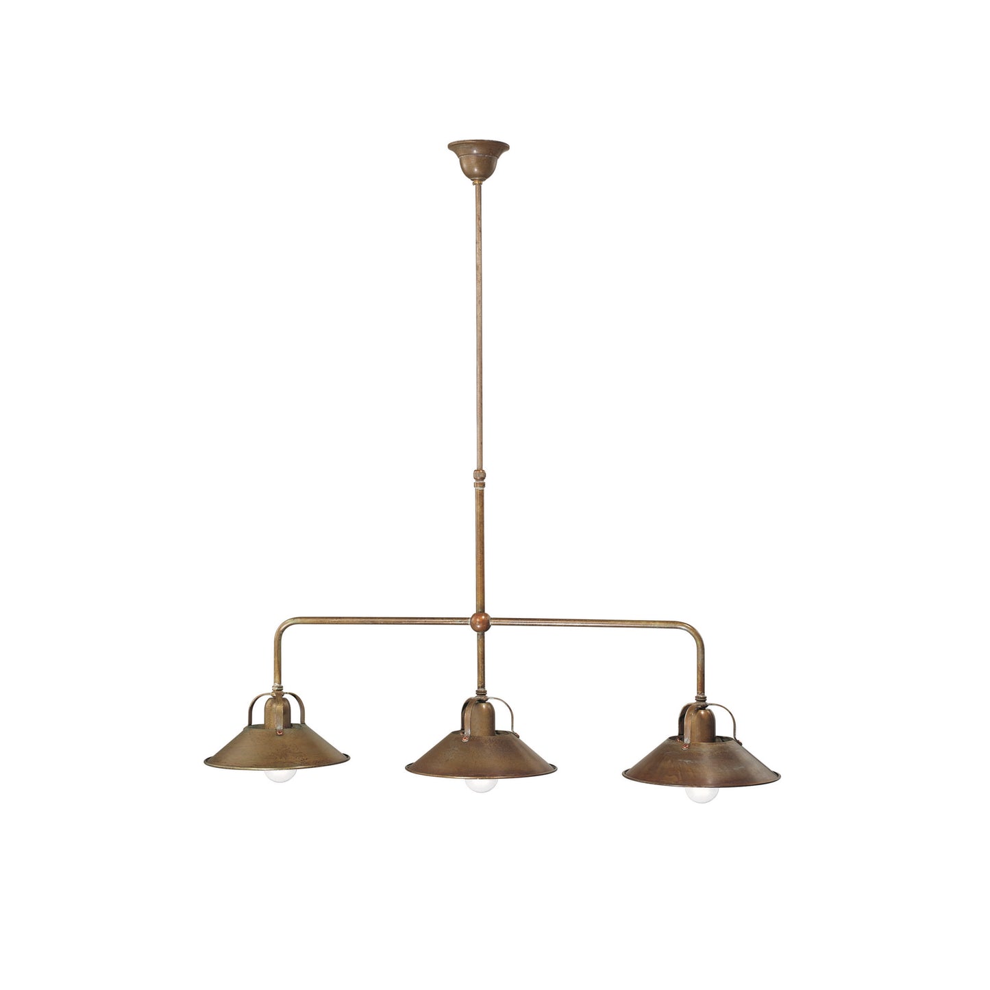 Cascina 3-Light Pendant in Antique Brass
