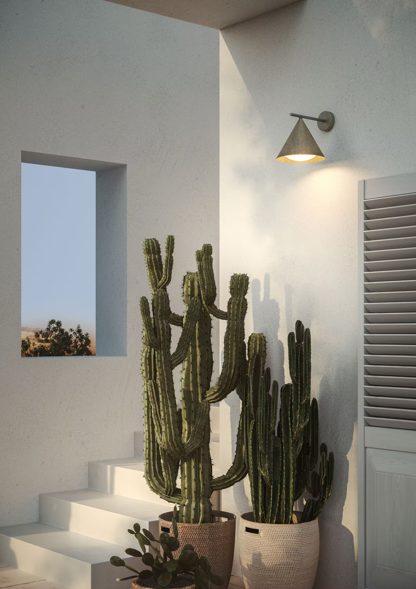 Cone Outdoor Wall Light