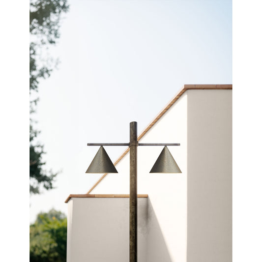 Cone 286.21 Outdoor Garden Lamp in Antique Brass